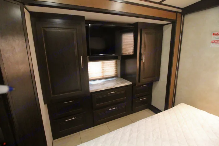 Bedroom wardrobes, drawers and LED TV
